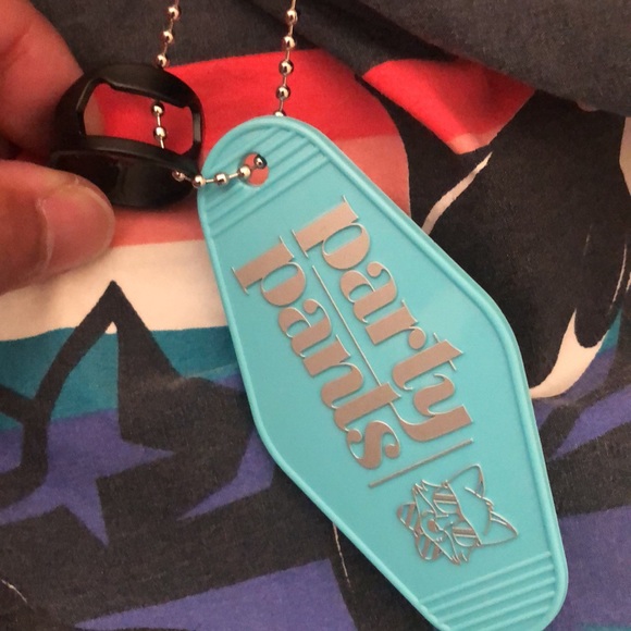 Party Pants L With Key Chain Ring 